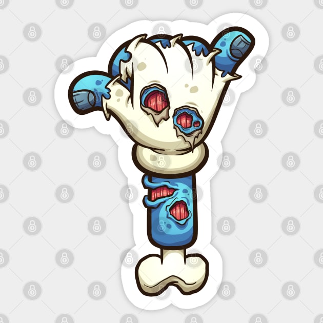 Zombie hang loose hand Sticker by memoangeles